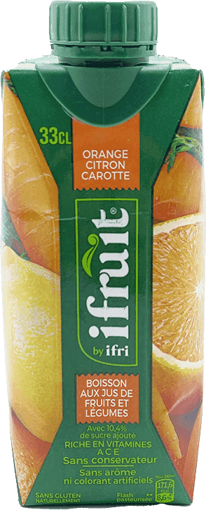 IFRUIT jus orange carotte citron tetra 33cl