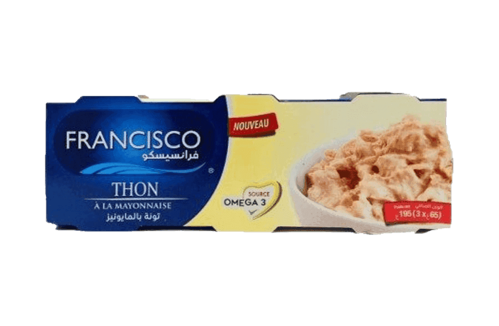 FRANCISCO Thon Mayonnaise Morceaux 3pcs 65g