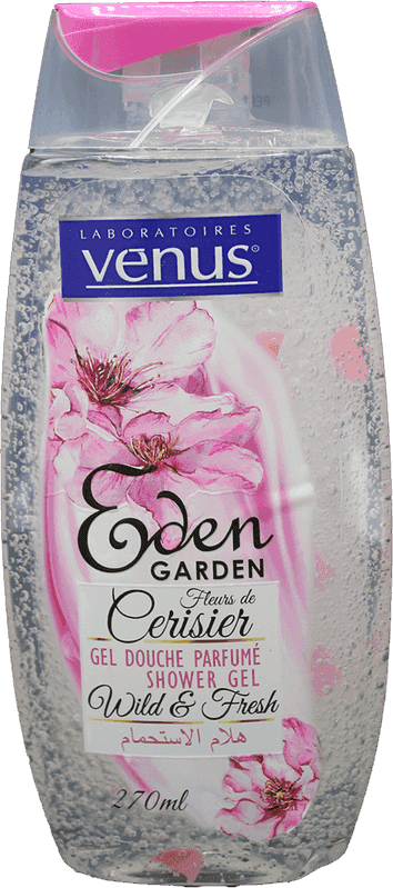 VENUS gel douche jardin eden fleur cerisier 270ml
