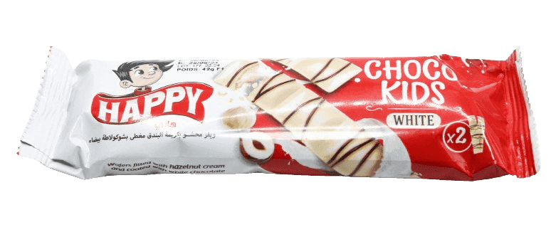 HAPPY Choco Kids Blanc 42 g