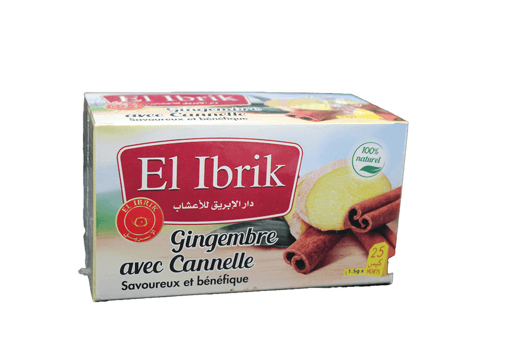 DAR EL IBRIK Infusion Gingembre avec Cannelle 25 Sachets