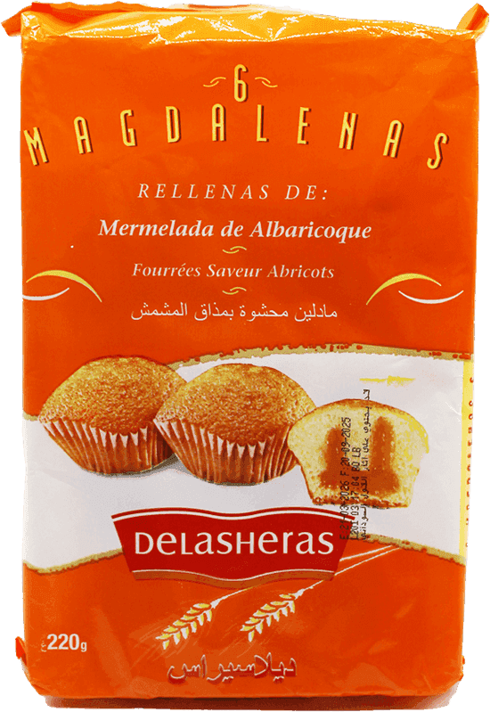 DELASHERAS madeleine abricot 220g