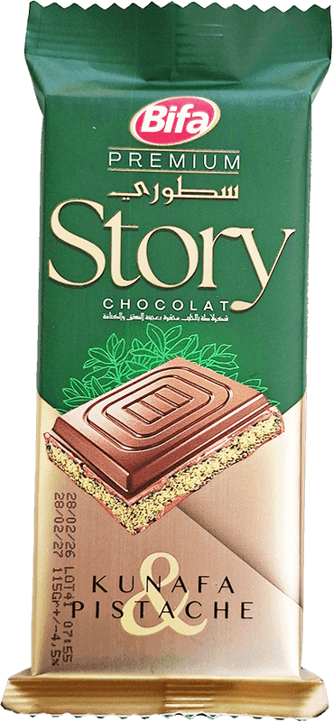 BIFA story chocolat kunafa pistache 110g