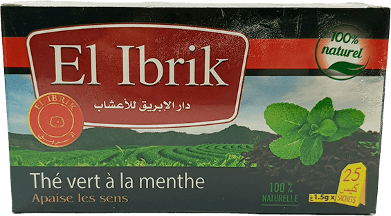 DAR EL IBRIK thé vert menthe 25 infusions