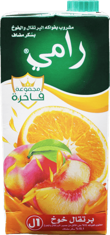 RAMY boisson orange pêche tetra 1 L