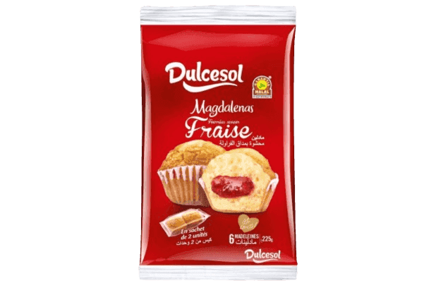DULCESOL madeleine fraise 6 pcs 200 g